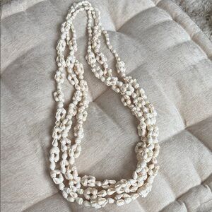 set of 3 Cream Shell Necklaces